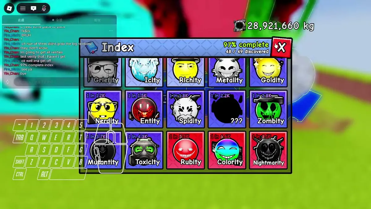 The Index in Verity's Game: What It Tracks and How to Complete It